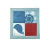 Tapis d'éveil réversible 1 x 1 m pour deux ambiances différentes