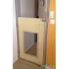 Portillon en bois fenêtre avec roulette sur mesure