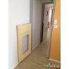 Portillon en bois fenêtre avec roulette sur mesure