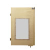 Portillon en bois fenêtre avec roulette sur mesure