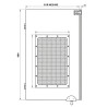 Portillon en bois fenêtre avec roulette sur mesure