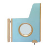 Portillon de séparation avec fenêtre oculus sur mesure