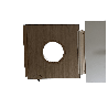 Portillon en bois oculus avec roulette sur mesure
