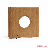 Portillon en bois oculus avec roulette sur mesure