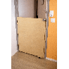 Portillon en bois fenêtre avec roulette sur mesure