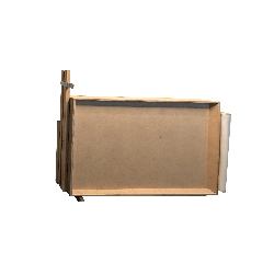 Portillon bois droit sur roulette sur mesure - 800/1000 mm x H 750 mm x 21 mm
