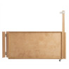 Portillon bois droit sur roulette sur mesure - 800/1000 mm x H 750 mm x 21 mm
