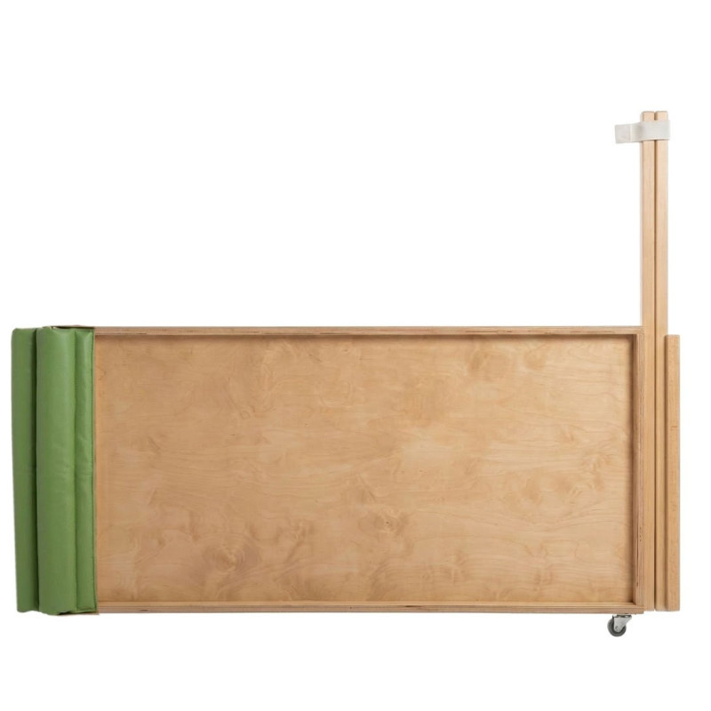 Portillon bois droit sur roulette sur mesure - 800/1000 mm x H 750 mm x 21 mm