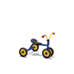 Porteur enfant 1 à 3 ans quatre roues mini viking Bleu/Jaune