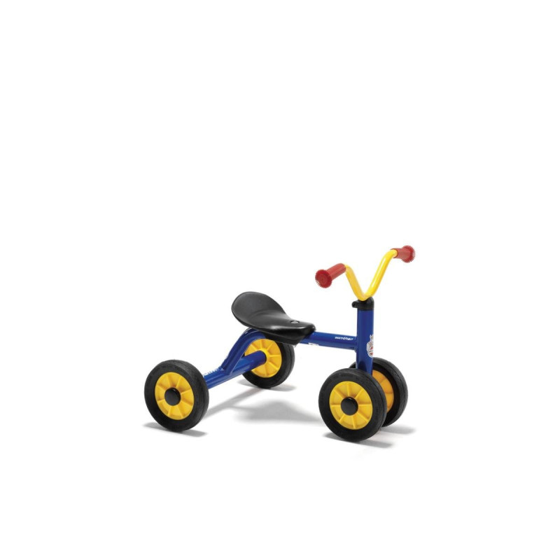 Porteur enfant 1 à 3 ans quatre roues mini viking Bleu/Jaune