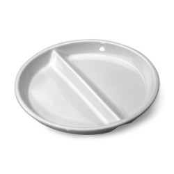 Lot de 6 Assiettes compartiments Porcelaine Séparation Haute ø230