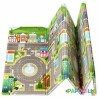 Tapis de jeu double face ville et zoo