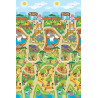 Tapis de jeu double face ville et zoo