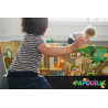 Tapis de jeu double face ville et zoo