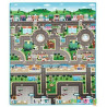 Tapis de jeu double face ville et zoo