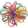 Balle souple à boucles multicolore