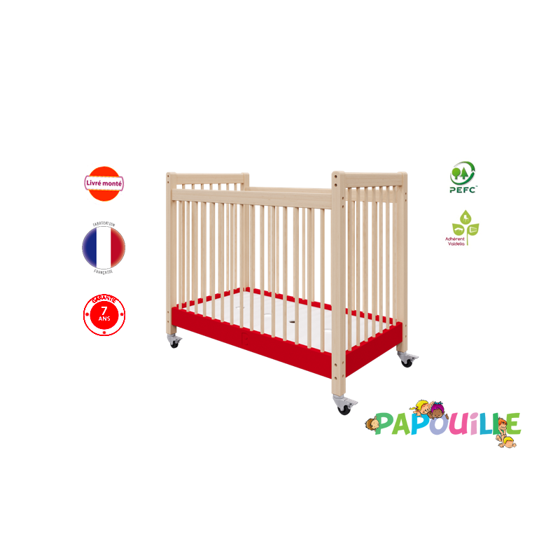 Lit en bois d'évacuation pour crèche