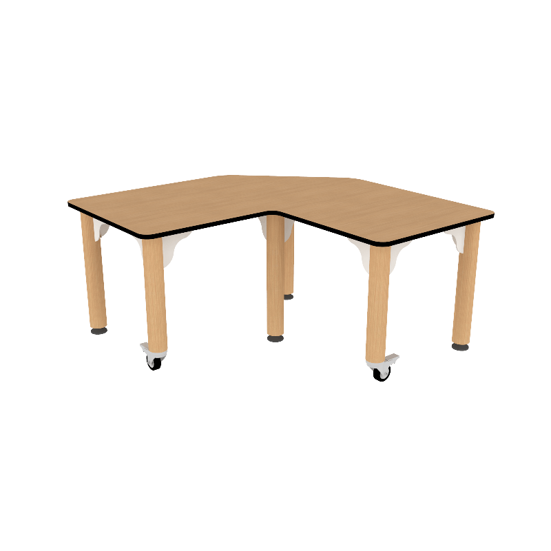 Table rectangle - chanfrein