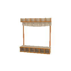 Vestiaire 6 places - T00