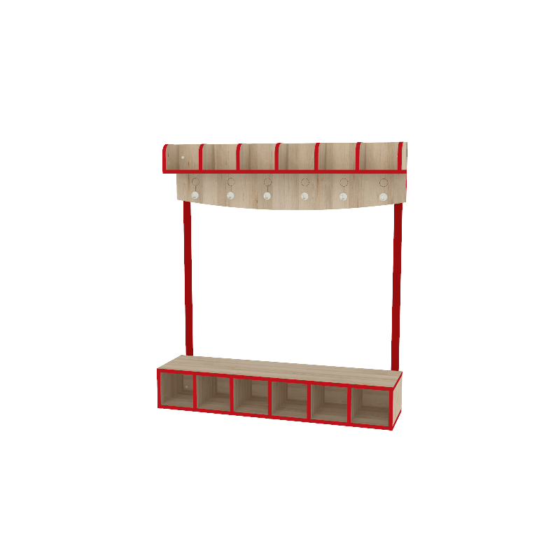 Vestiaire 6 places - T00