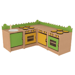 Ensemble tout équipé angle - cuisine
