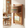 Sèche dessins mural en bois 15 plaques