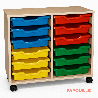 Meuble 2 colonnes avec 12 bacs