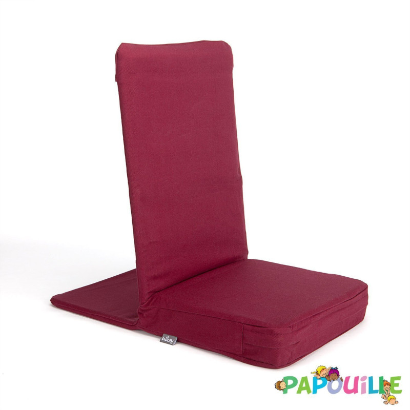 Housse pour assise au sol en tissus rouge