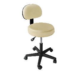 Tabouret avec dossier - Noir