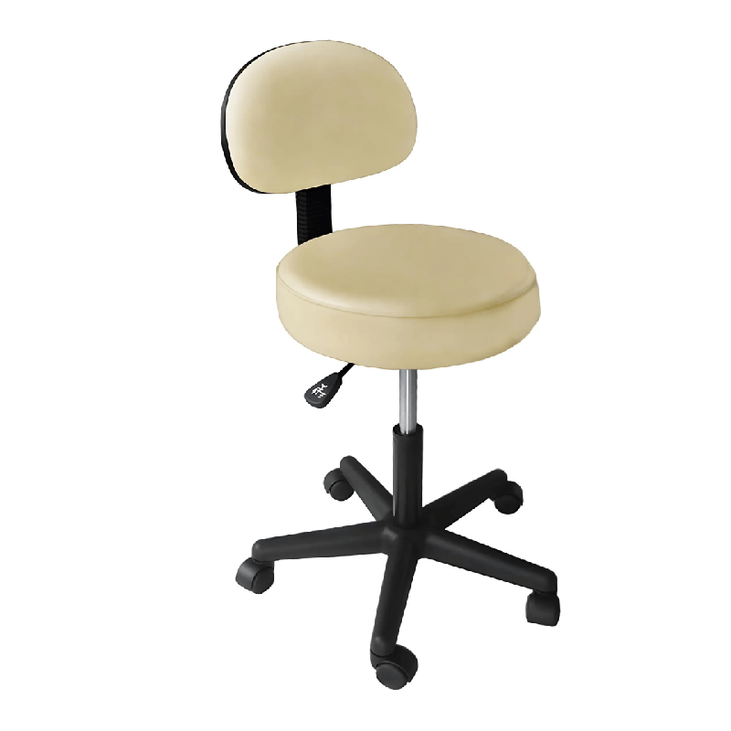 Tabouret avec dossier - Noir