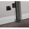 Barrière rétractable jusqu'à 140 cm - Gris