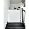 Barrière rétractable jusqu'à 140 cm - Gris