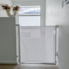 Barrière rétractable jusqu'à 140 cm - Gris