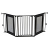 Barrière 3 panneaux 74.5cm à 1.95m - Noir