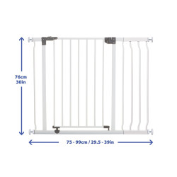 Kit barrière et rallonge de18 cm - Blanc