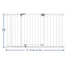 Kit barrière et rallonges de 9 cm et 18 cm - Blanc