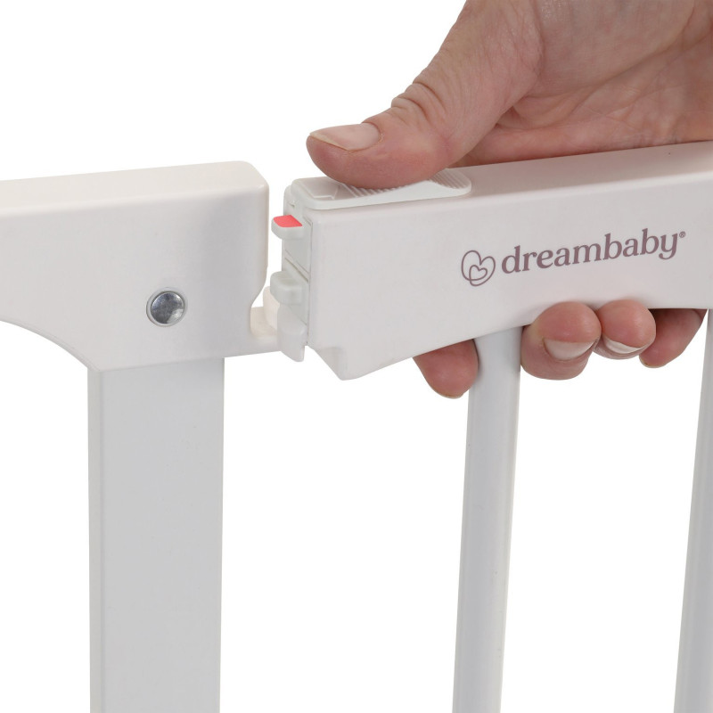 Barrière rétractable 74,5 cm jusqu’à 1,95 m - Blanc