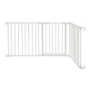 Barrière rétractable 74,5 cm jusqu’à 1,95 m - Blanc