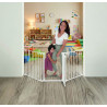 Barrière rétractable 74,5 cm jusqu’à 1,95 m - Blanc
