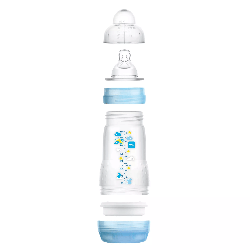 MAM Biberon Easy Start / Anti-Colique - 260ml - Sable - Tétine Débit 1