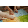 Tapis puzzle sensoriel / sensation / tactile pastel