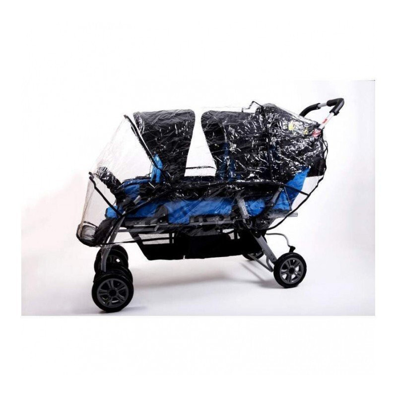 Habillage pluie poussette 3 places eco p3078BU