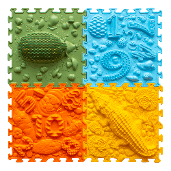 Tapis puzzle sensoriel - Forêt