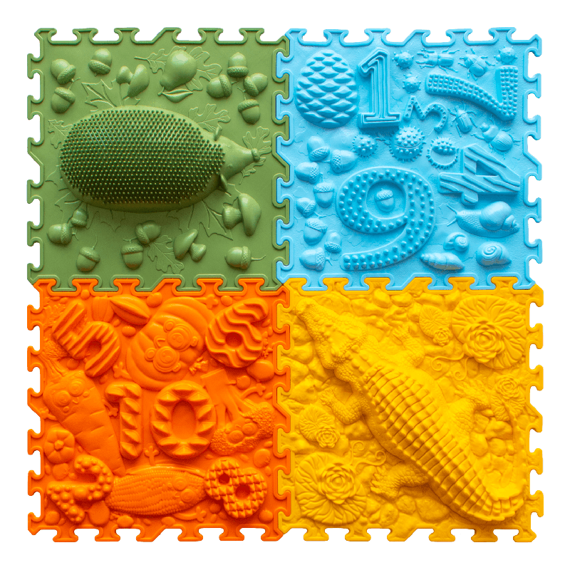 Tapis puzzle sensoriel - Forêt