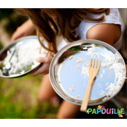 Assiette creuse inox