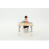Table carrée Oscar 75 x 75 cm réglable en hauteur