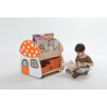 Bibliothèque crèche champignon
