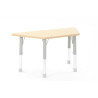 Table trapèze réglable en hauteur 120 x 60 cm