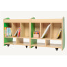 Rangement de livres mobiles et pliables