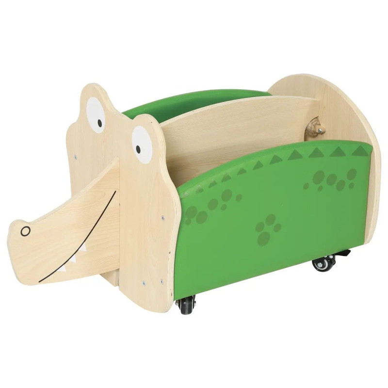 Rangement mobile de livres - Crocodile